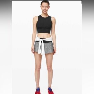 97. Lululemon Speed Up Short Long 4” Updated Fit Heather Lux Multi Black 8 tall